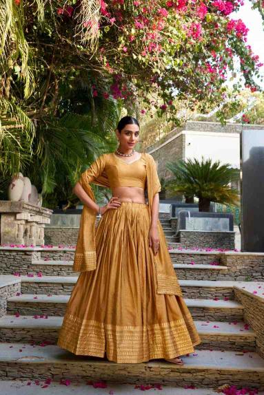 LNB 1906 Chanderi MND Affordable lehenga choli in Gujarat